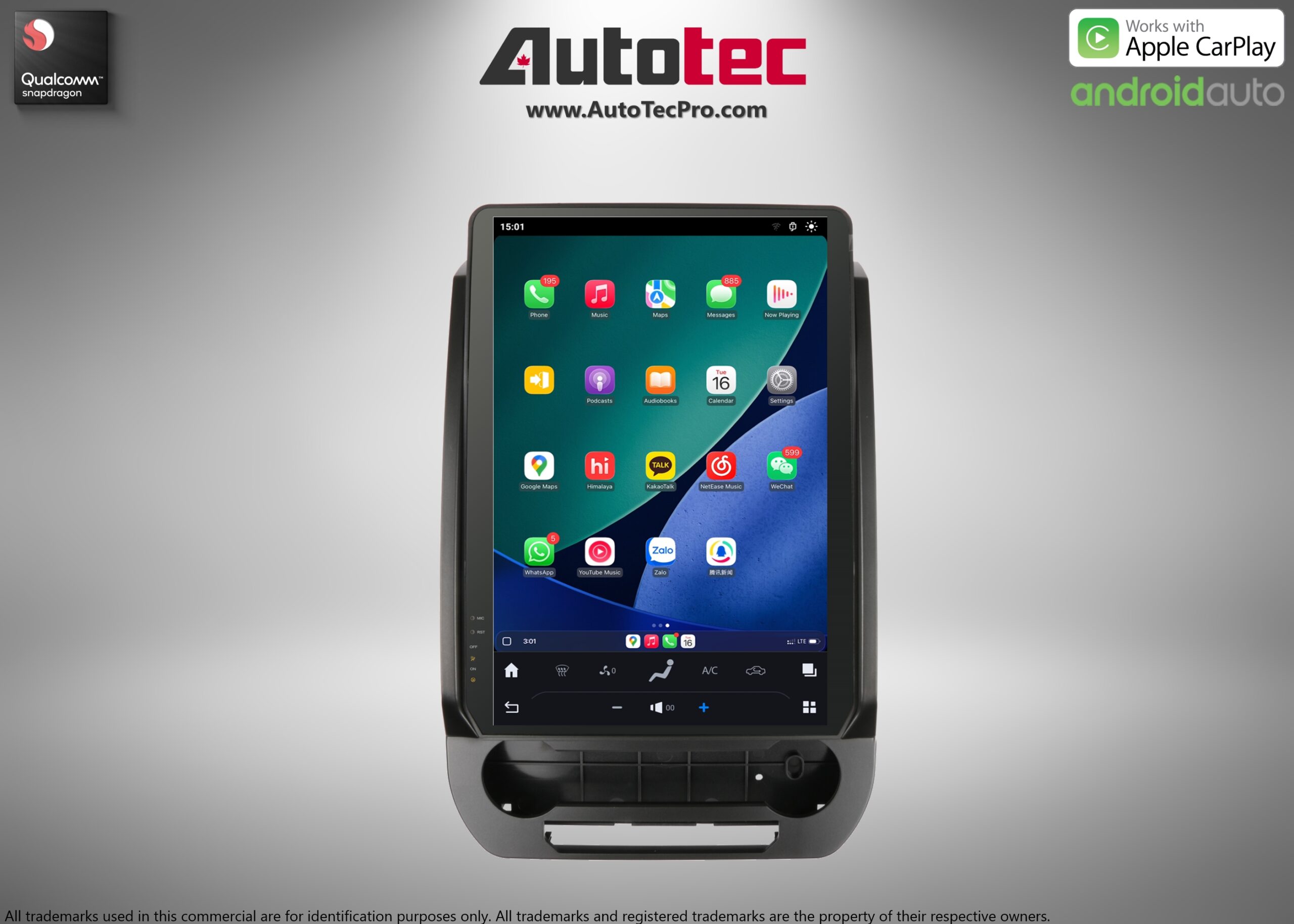 Ford Expedition (2018 – 2021) 14.4″ IPS QHD 2K Touch-Screen Navigation & Infotainment System | Android 13 | GPS | BT | Wifi | CarPlay | SYNC | 4G LTE