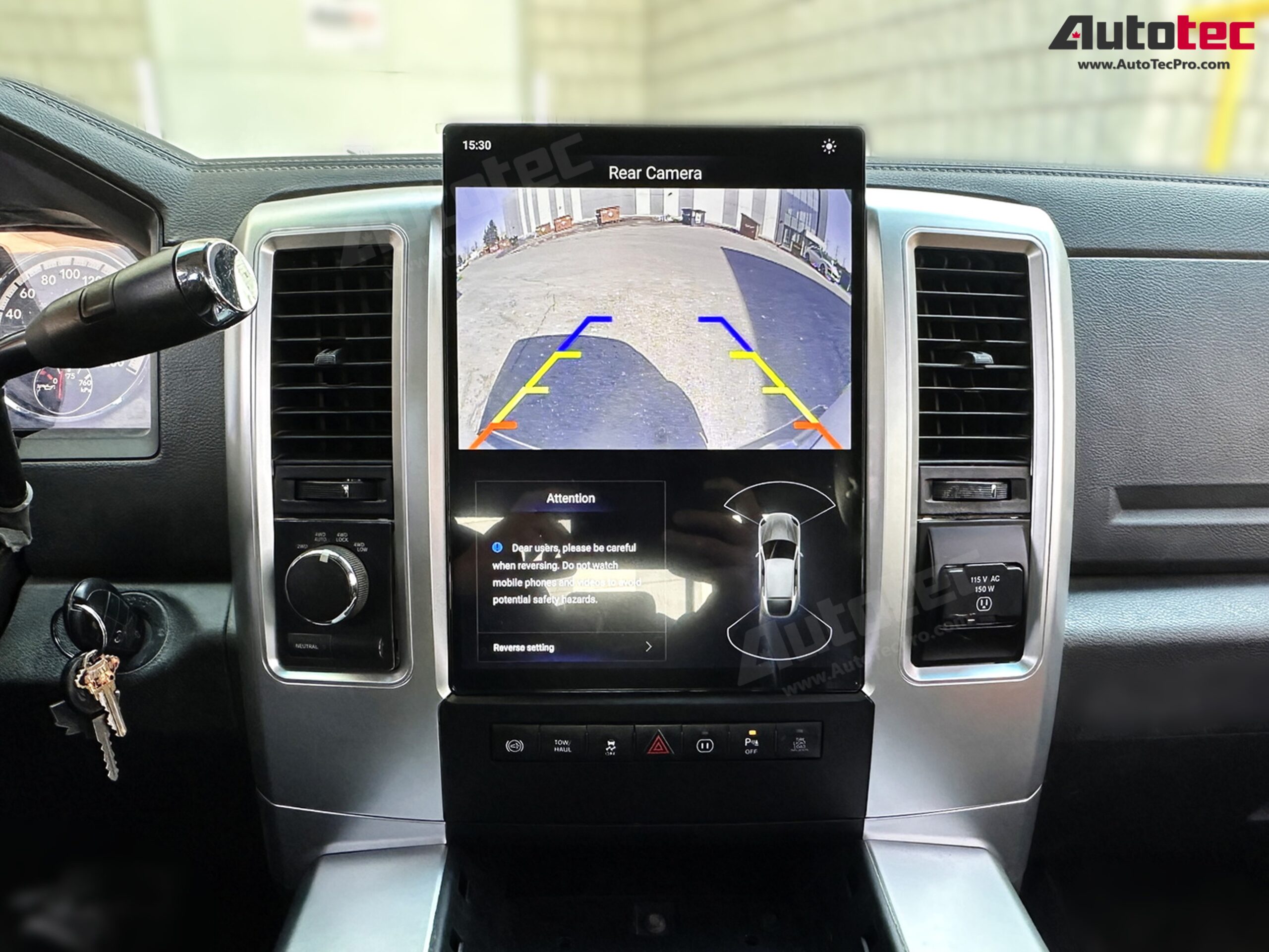 Dodge RAM (2009 – 2012) 13.8″ HD Tesla-Style Navigation & Infotainment System | Android 13 | GPS | BT | Wifi | CarPlay | Android Auto | 4G LTE