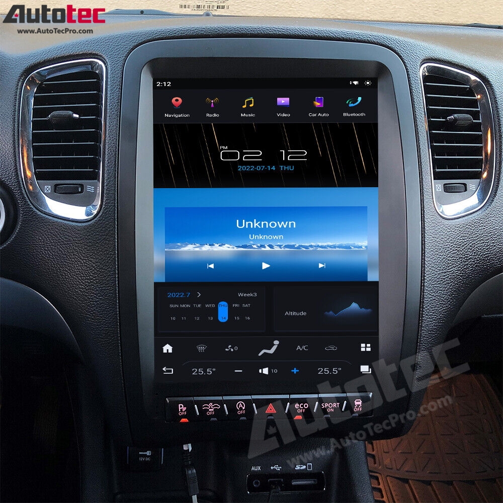 Dodge Durango (2011 – 2020) 12.1″ HD Tesla-Style Navigation & Infotainment System | Android 11 | GPS | BT | Wifi | CarPlay | Android Auto | 4G LTE