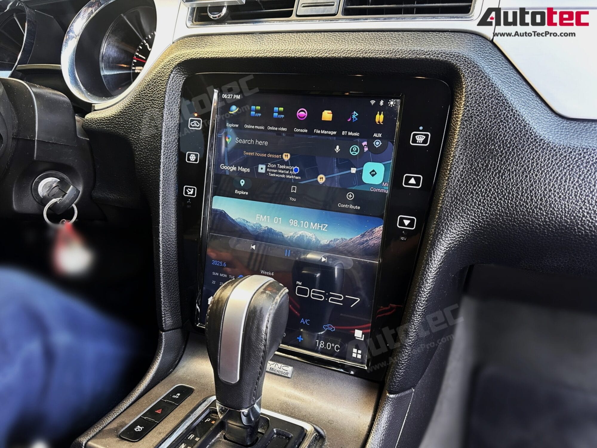 Ford Mustang (2010 – 2014)  12.1″ HD Touch-Screen Navigation & Infotainment System | Android 13 | GPS | BT | WiFi | Camera | CarPlay