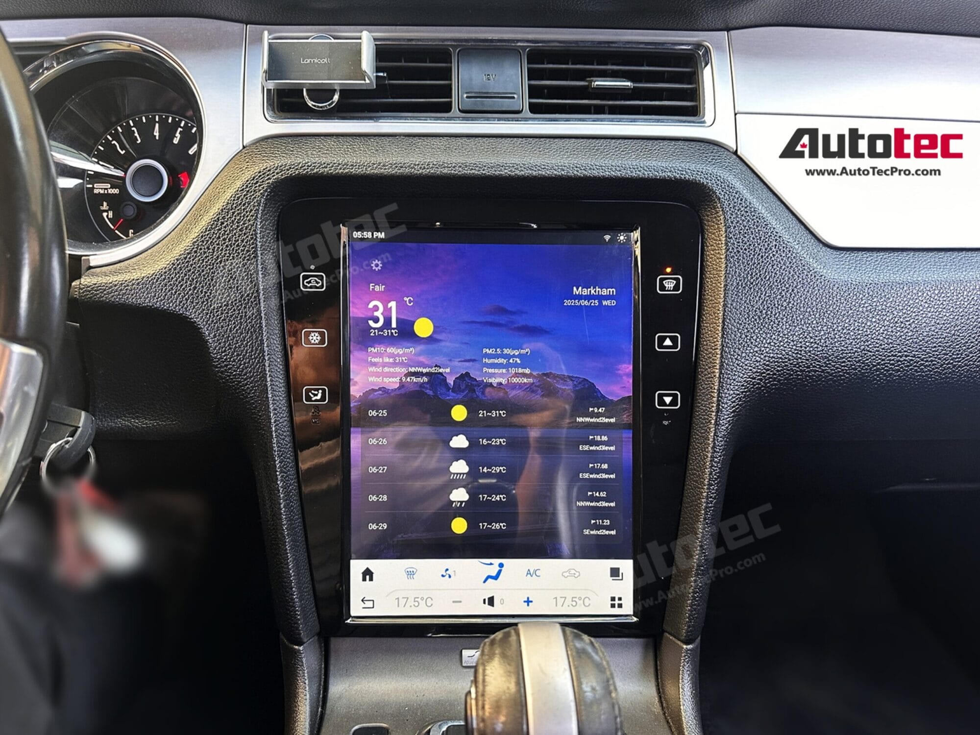 Ford Mustang (2010 – 2014)  12.1″ HD Touch-Screen Navigation & Infotainment System | Android 13 | GPS | BT | WiFi | Camera | CarPlay