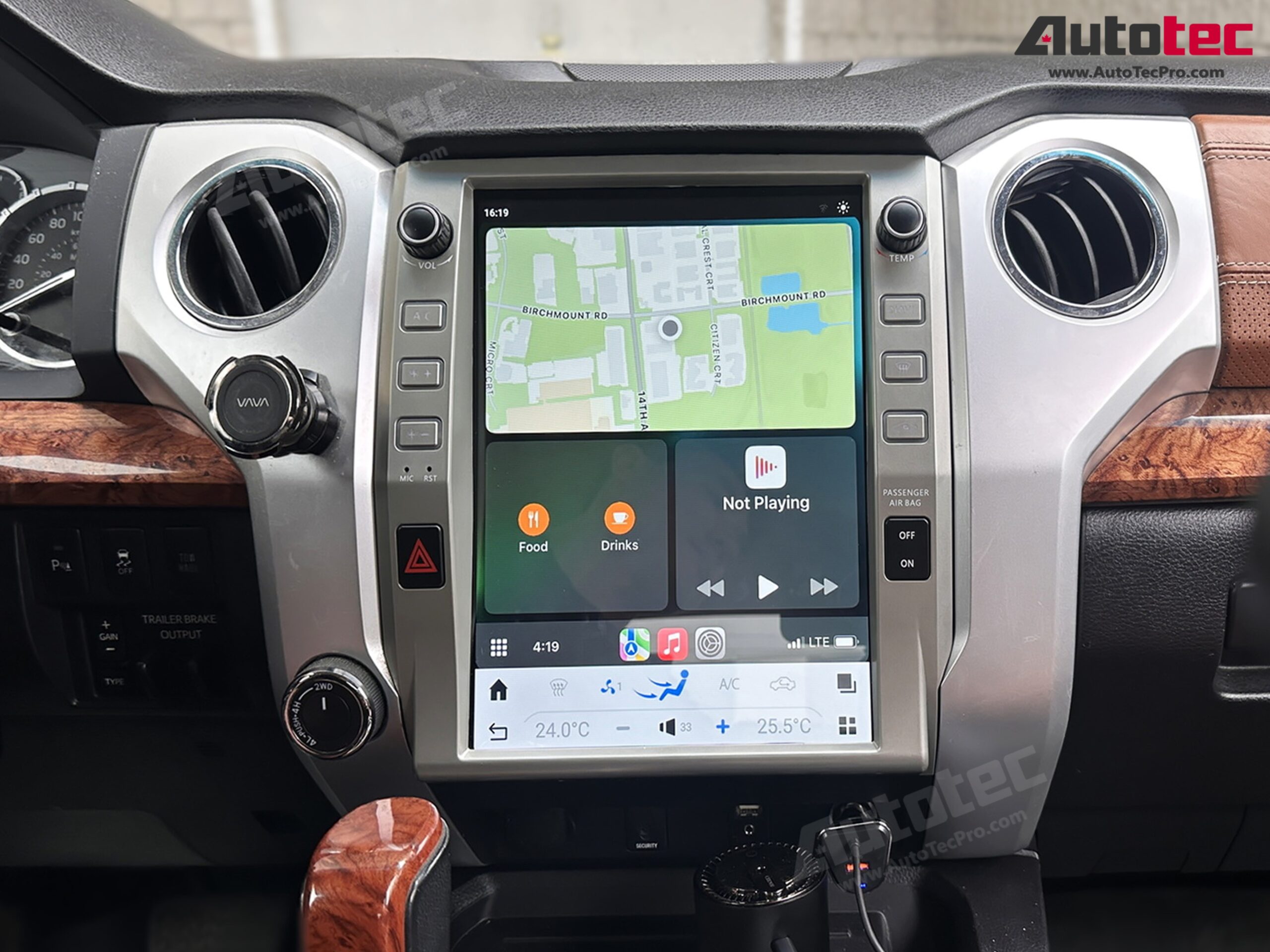 Toyota Tundra (2014 – 2020) 12.1″ HD Touch-Screen Android Navigation System | Android 13 | GPS | BT | WiFi | Camera | CarPlay
