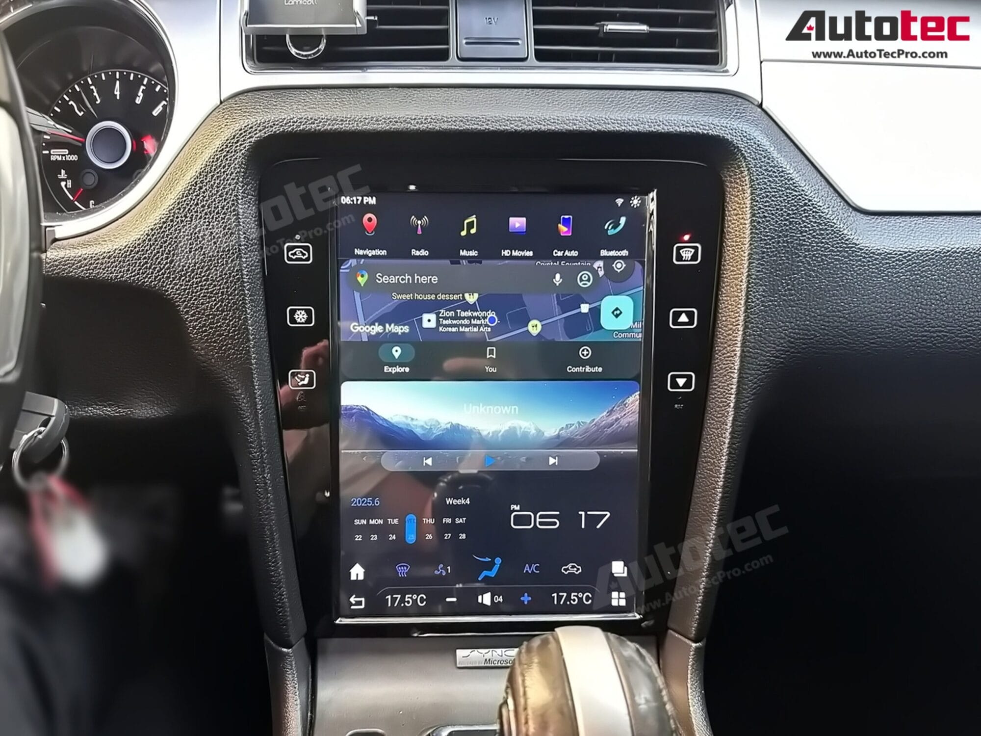 Ford Mustang (2010 – 2014)  12.1″ HD Touch-Screen Navigation & Infotainment System | Android 13 | GPS | BT | WiFi | Camera | CarPlay