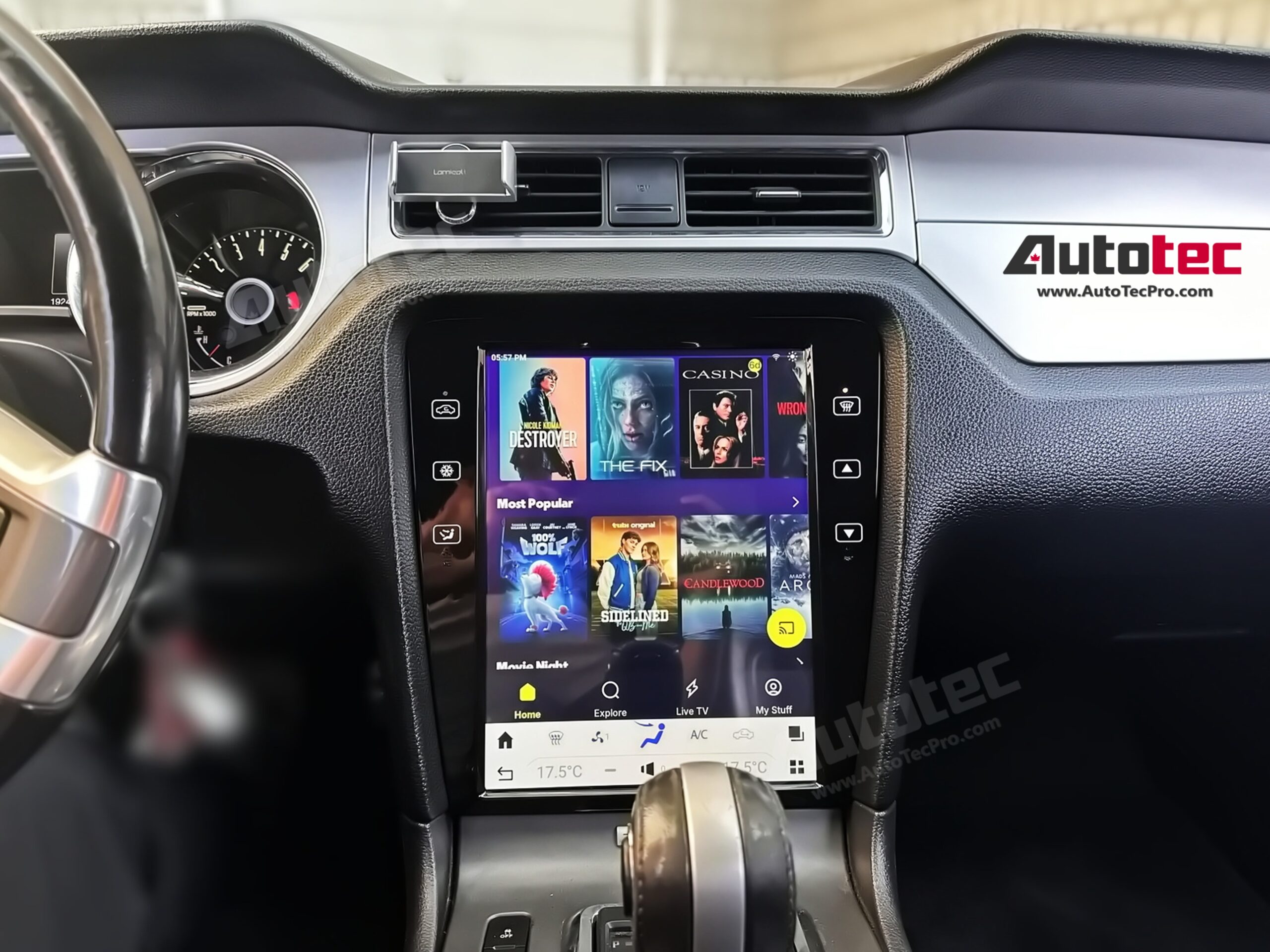 Ford Mustang (2010 – 2014)  12.1″ HD Touch-Screen Navigation & Infotainment System | Android 13 | GPS | BT | WiFi | Camera | CarPlay