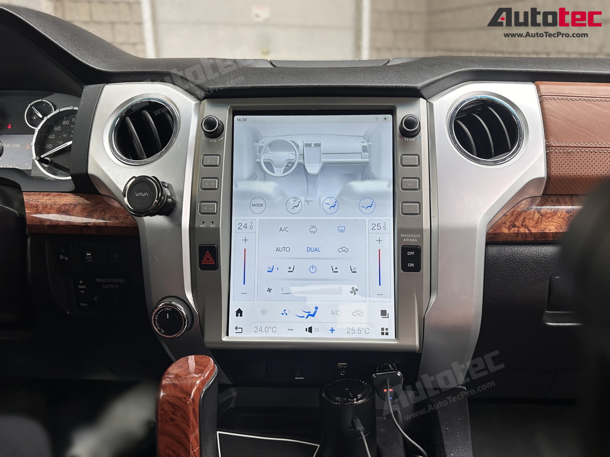 Toyota Tundra (2014 – 2020) 12.1″ HD Touch-Screen Android Navigation System | Android 13 | GPS | BT | WiFi | Camera | CarPlay