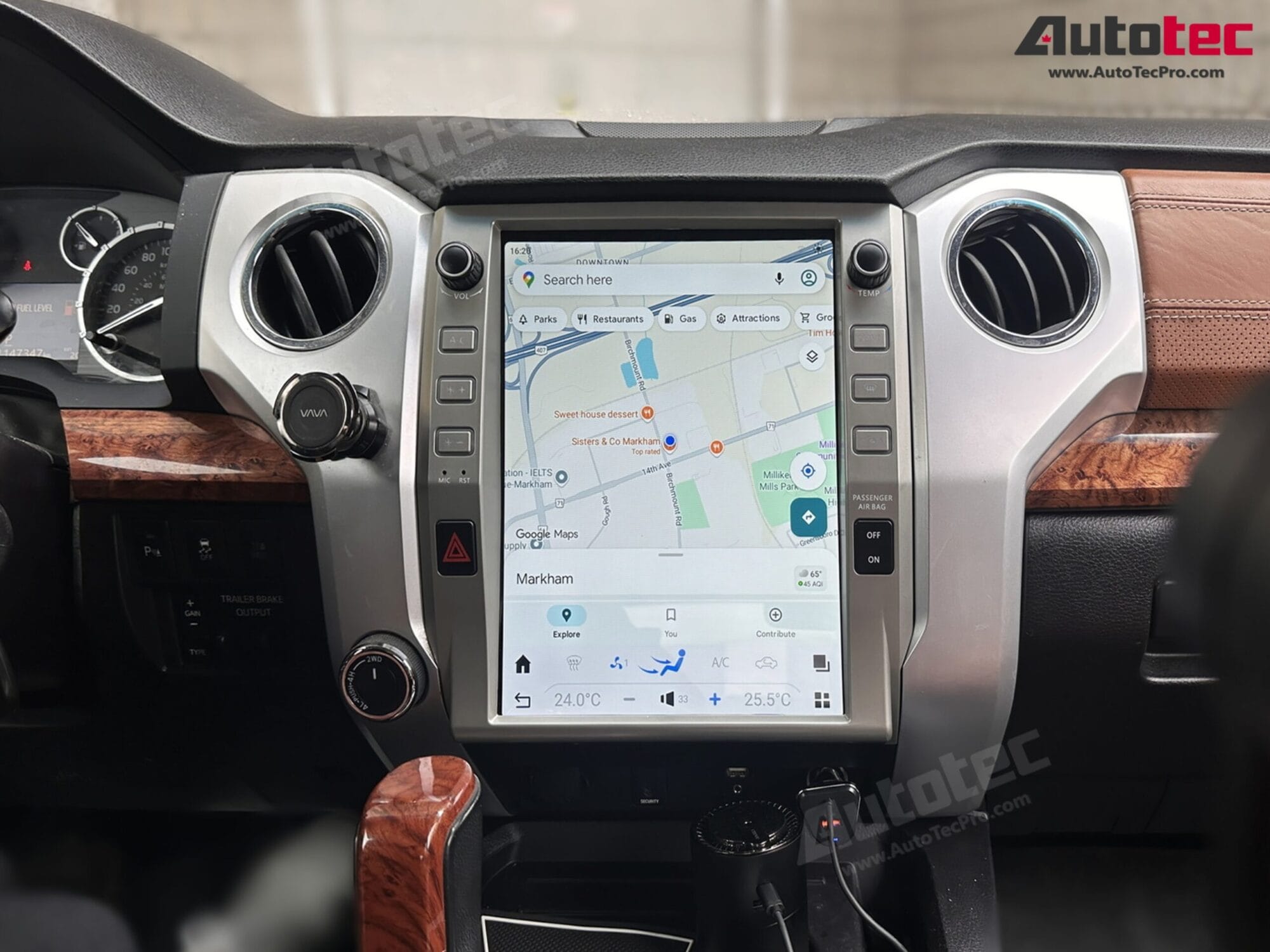 Toyota Tundra (2014 – 2021) 12.1″ HD Touch-Screen Android Navigation System | Android 13 | GPS | BT | WiFi | Camera | CarPlay