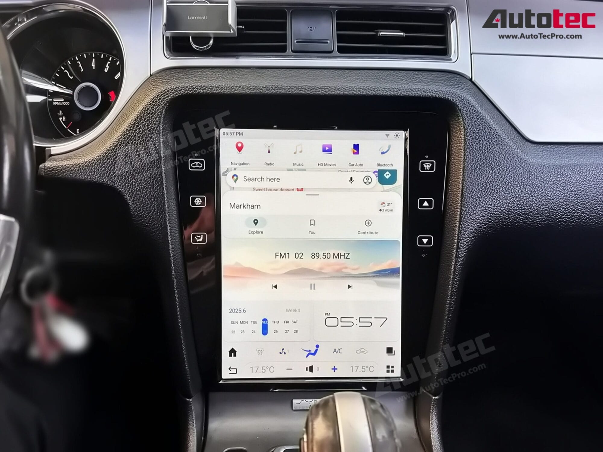 Ford Mustang (2010 – 2014)  12.1″ HD Touch-Screen Navigation & Infotainment System | Android 13 | GPS | BT | WiFi | Camera | CarPlay