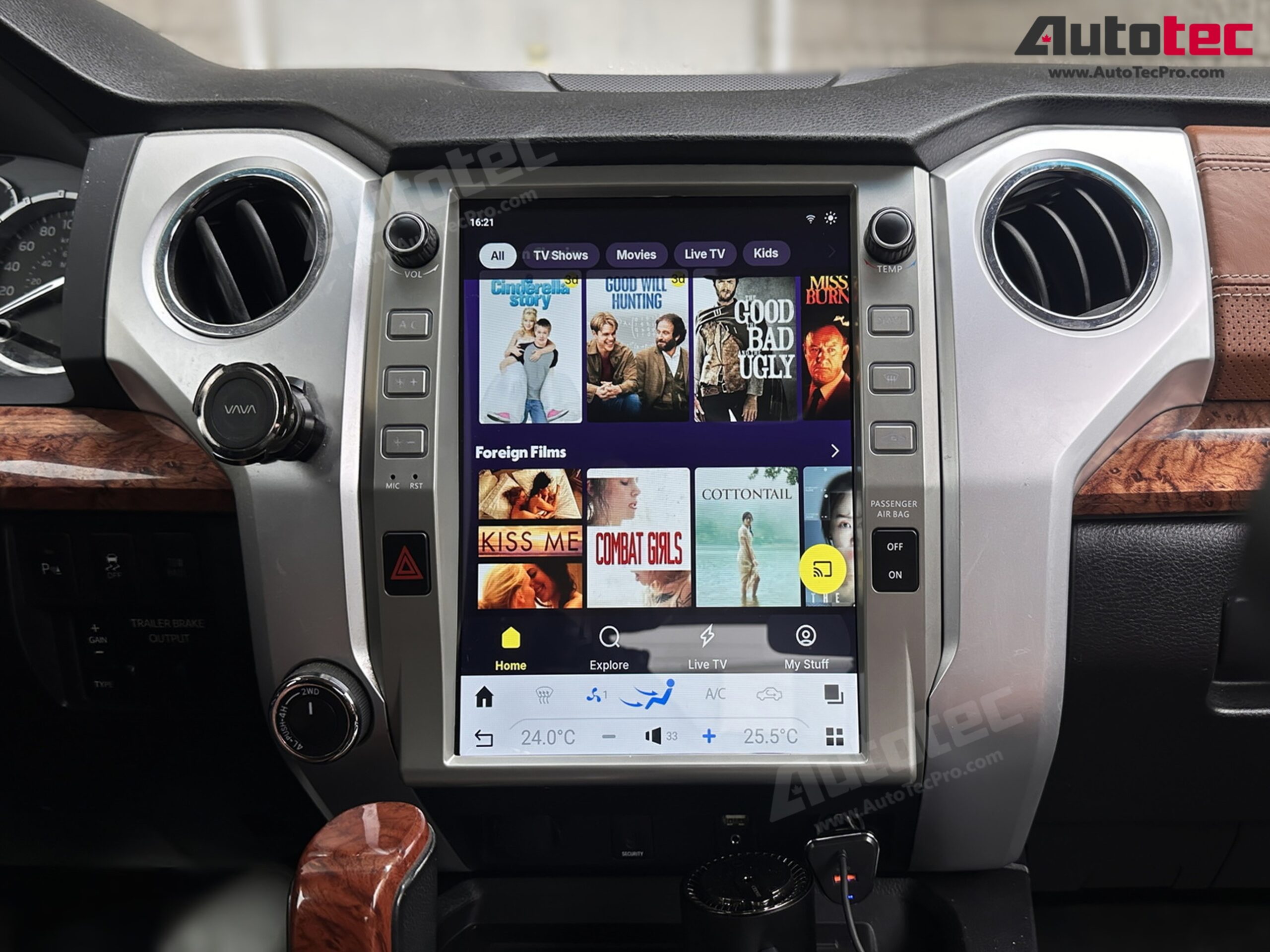 Toyota Tundra (2014 – 2020) 12.1″ HD Touch-Screen Android Navigation System | Android 13 | GPS | BT | WiFi | Camera | CarPlay
