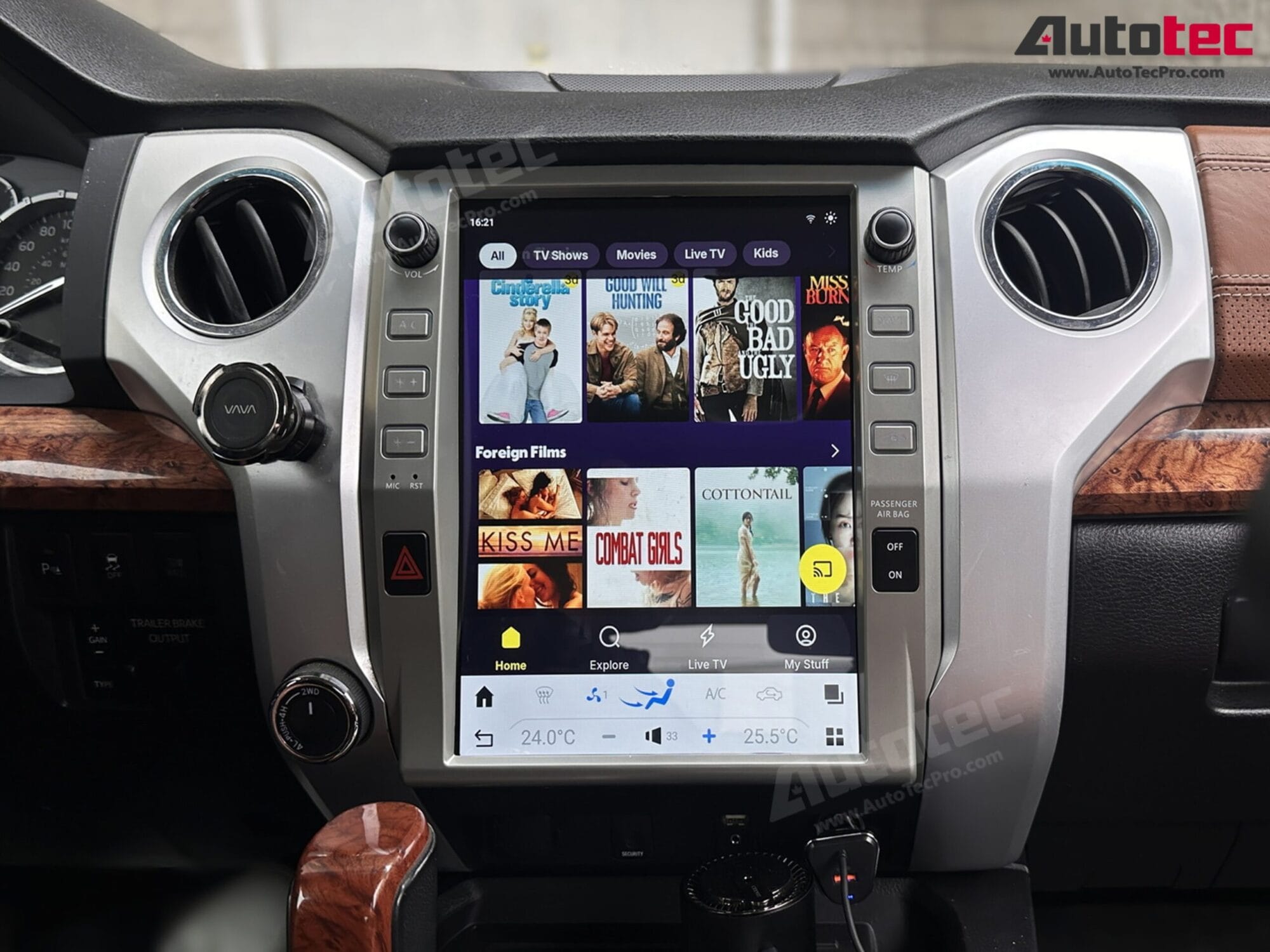 Toyota Tundra (2014 – 2021) 12.1″ HD Touch-Screen Android Navigation System | Android 13 | GPS | BT | WiFi | Camera | CarPlay