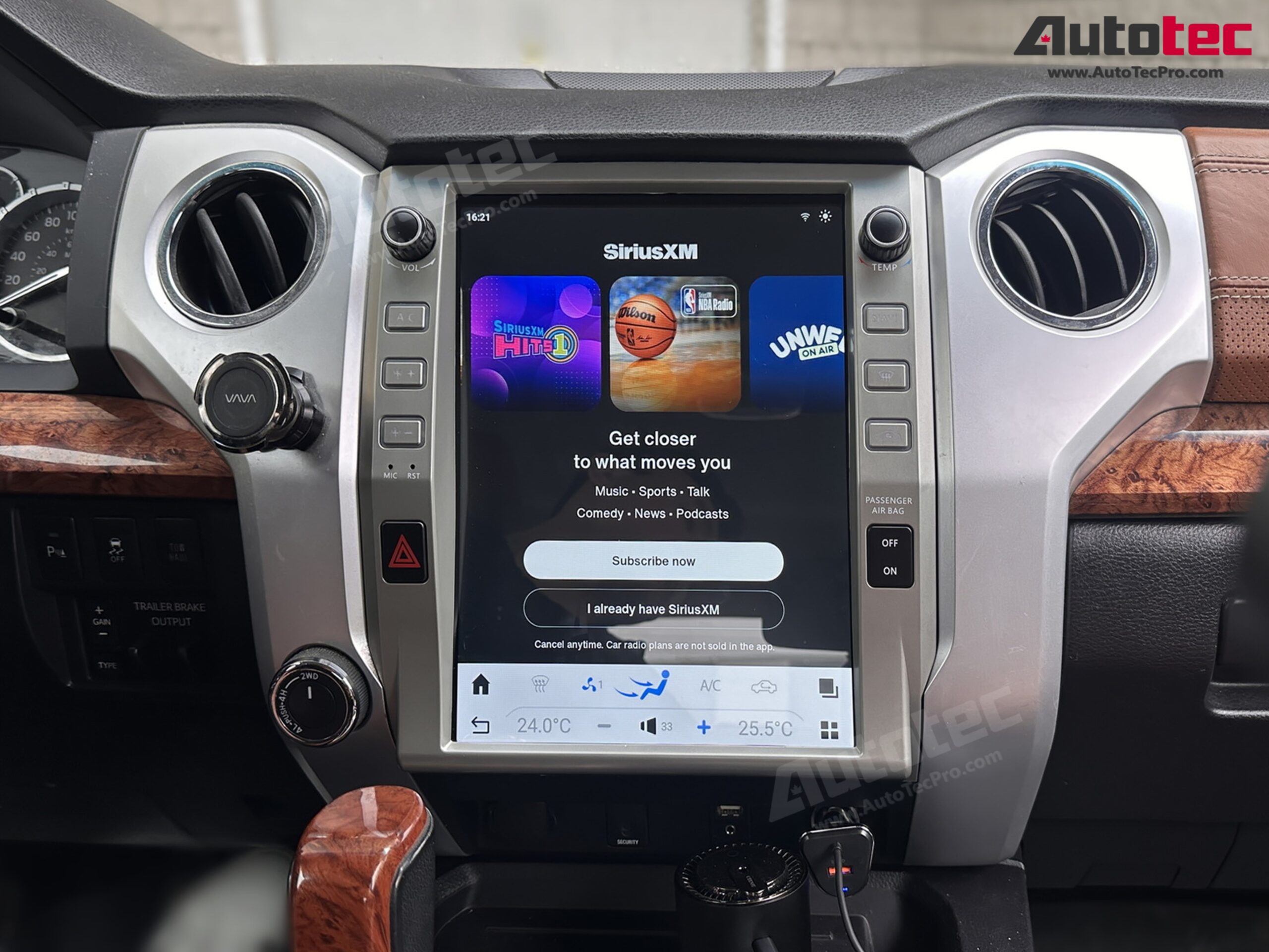 Toyota Tundra (2014 – 2021) 12.1″ HD Touch-Screen Android Navigation System | Android 13 | GPS | BT | WiFi | Camera | CarPlay
