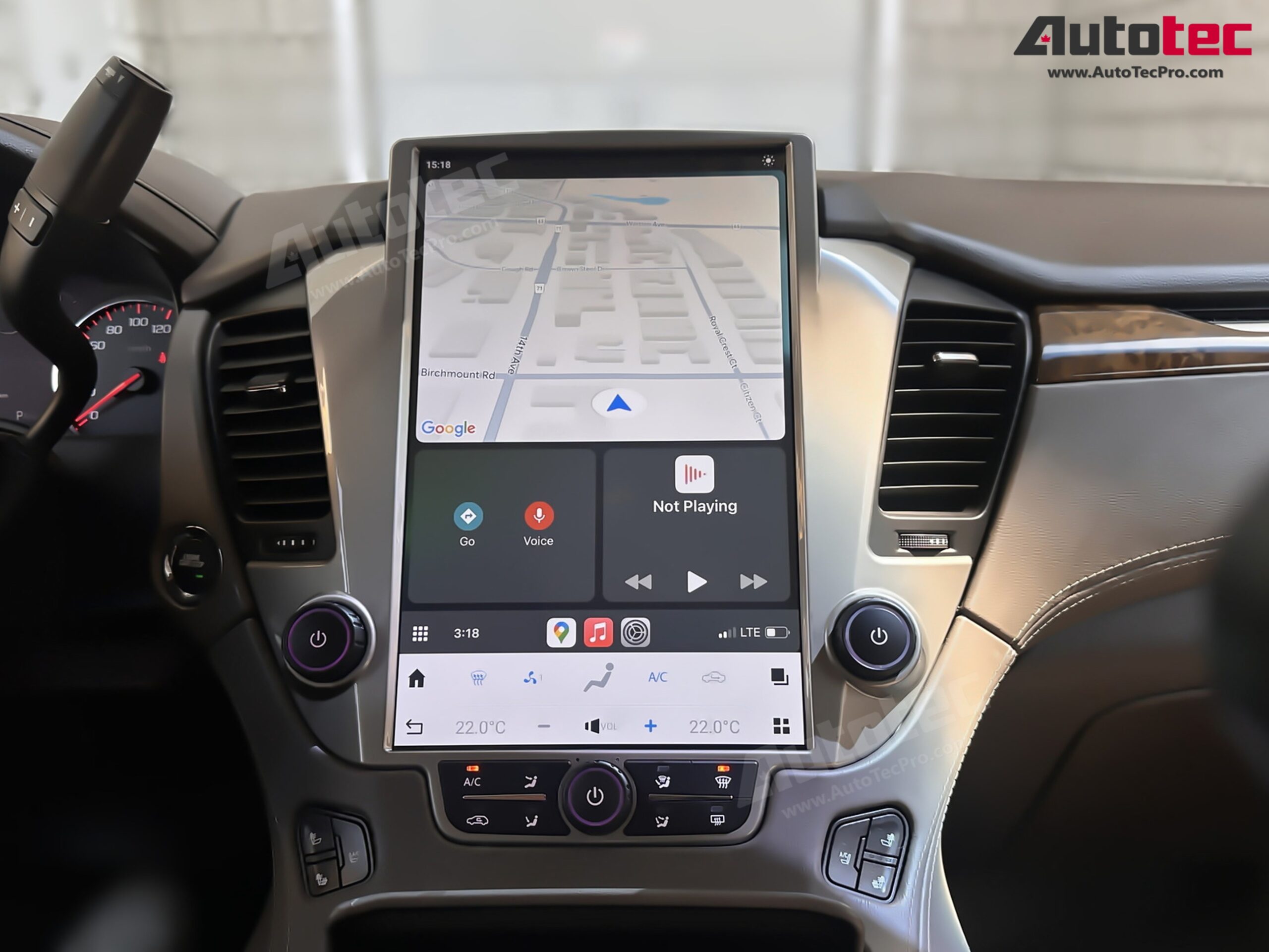 Chevrolet Tahoe / Suburban / GMC Yukon (2015 – 2020) 14.4″ IPS QHD 2K Touch-Screen Navigation & Infotainment System | Android 13 | GPS | BT | Wifi | CarPlay | Onstar | 4G LTE